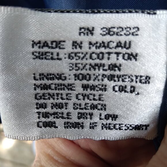 Talbots Vintage Navy Blue Double Breasted Mid Length Classic Trench Coat Sz8 - Picture 6 of 8